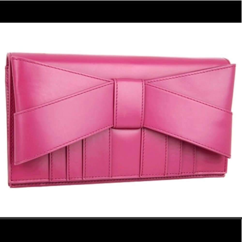 Zac Posen “Shirley” Chain-Strap Bow Clutch Bag
